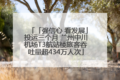 「强信心 看发展」投运三个月 兰州中川机场T3航站楼旅客吞吐量超434万人次