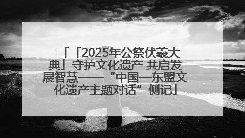 「2025年公祭伏羲大典」守护文化遗产 共启发展智慧——“中国—东盟文化遗产主题对话”侧记