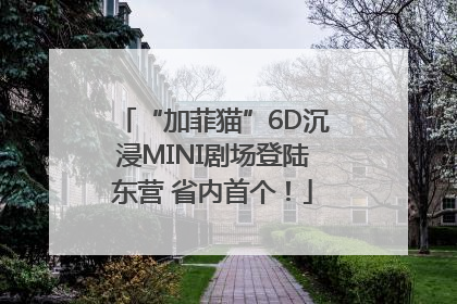 “加菲猫”6D沉浸MINI剧场登陆东营 省内首个！