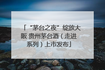 “茅台之夜”绽放大阪 贵州茅台酒（走进系列）上市发布