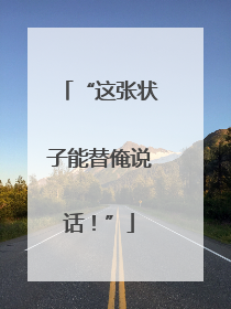 “这张状子能替俺说话！”
