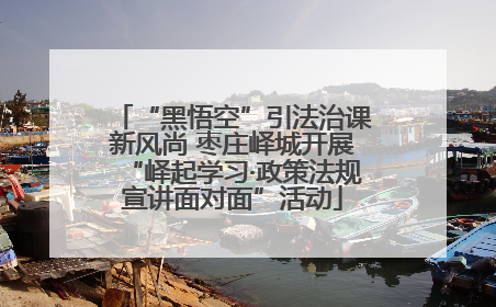 “黑悟空”引法治课新风尚 枣庄峄城开展“峄起学习·政策法规宣讲面对面”活动