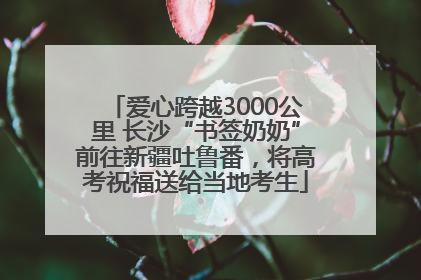 爱心跨越3000公里 长沙“书签奶奶”前往新疆吐鲁番，将高考祝福送给当地考生