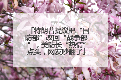 特朗普提议把“国防部”改回“战争部”，美防长“热情”点头，网友吵翻了
