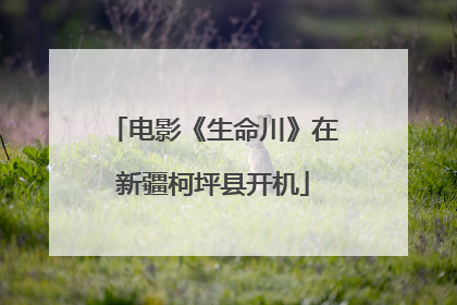 电影《生命川》在新疆柯坪县开机