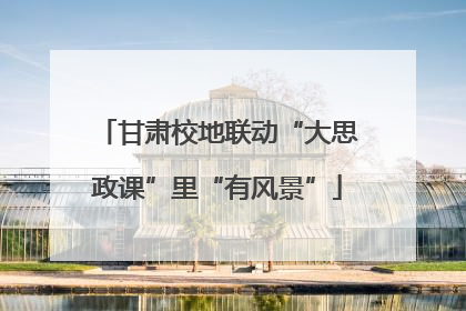 甘肃校地联动“大思政课”里“有风景”