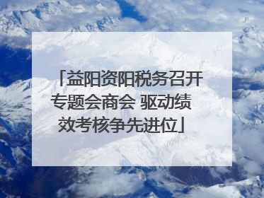 益阳资阳税务召开专题会商会 驱动绩效考核争先进位