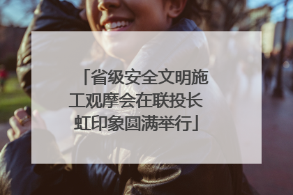 省级安全文明施工观摩会在联投长虹印象圆满举行