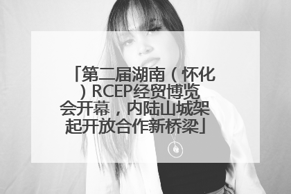 第二届湖南（怀化）RCEP经贸博览会开幕，内陆山城架起开放合作新桥梁