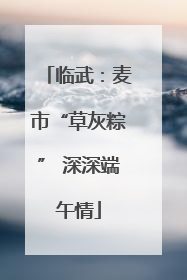 临武：麦市“草灰粽” 深深端午情