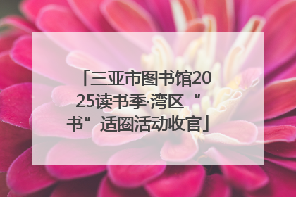 三亚市图书馆2025读书季·湾区“书”适圈活动收官