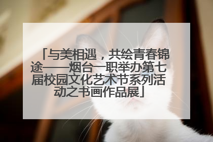 与美相遇，共绘青春锦途——烟台一职举办第七届校园文化艺术节系列活动之书画作品展