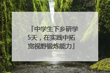 中学生下乡研学5天，在实践中拓宽视野锻炼能力
