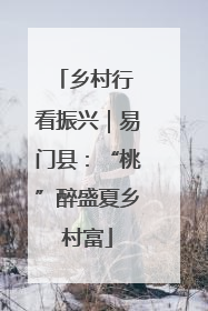 乡村行 看振兴｜易门县：“桃”醉盛夏乡村富