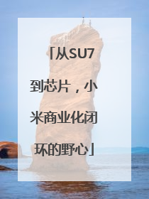 从SU7到芯片，小米商业化闭环的野心