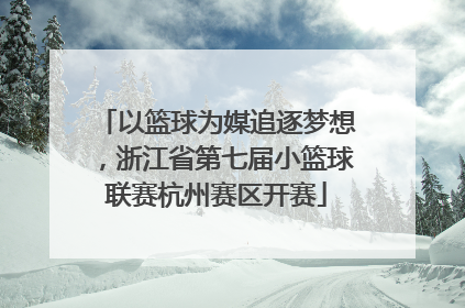 以篮球为媒追逐梦想，浙江省第七届小篮球联赛杭州赛区开赛