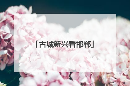 古城新兴看邯郸