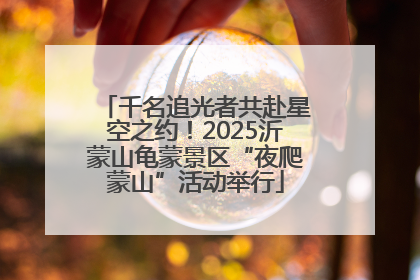 千名追光者共赴星空之约！2025沂蒙山龟蒙景区“夜爬蒙山”活动举行