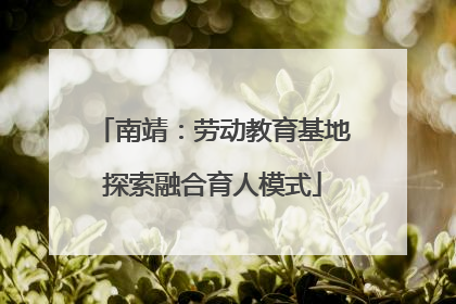 南靖：劳动教育基地探索融合育人模式