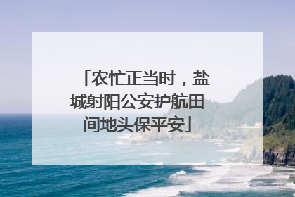 农忙正当时，盐城射阳公安护航田间地头保平安