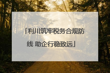 利川筑牢税务合规防线 助企行稳致远