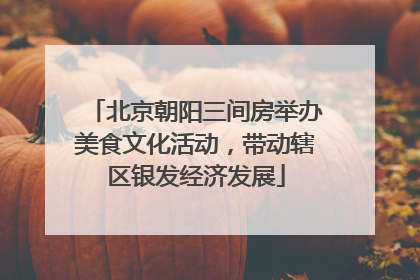 北京朝阳三间房举办美食文化活动，带动辖区银发经济发展