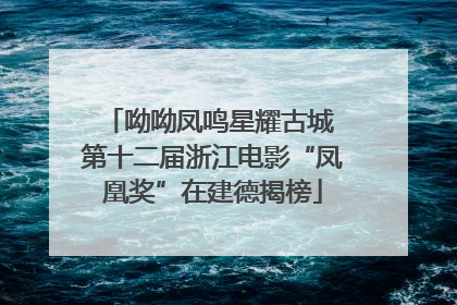 呦呦凤鸣星耀古城 第十二届浙江电影“凤凰奖”在建德揭榜