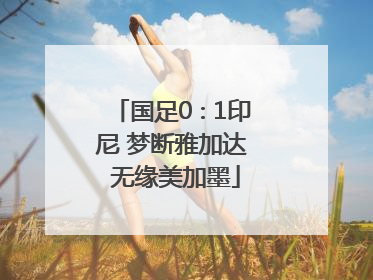 国足0∶1印尼 梦断雅加达 无缘美加墨