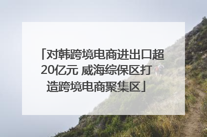 对韩跨境电商进出口超20亿元 威海综保区打造跨境电商聚集区