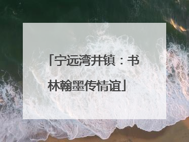 宁远湾井镇：书林翰墨传情谊