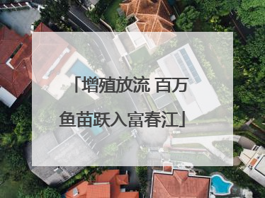 增殖放流 百万鱼苗跃入富春江