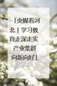 央媒看河北丨学习教育走深走实 产业集群向新向好