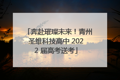 奔赴璀璨未来！青州圣维科技高中 2022 届高考送考