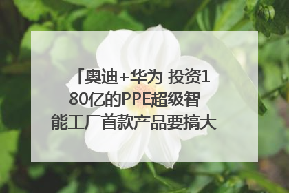 奥迪+华为 投资180亿的PPE超级智能工厂首款产品要搞大事情？｜粤港澳车展