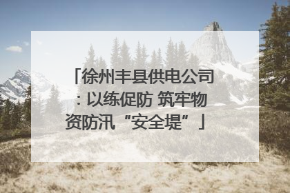 徐州丰县供电公司：以练促防 筑牢物资防汛“安全堤”