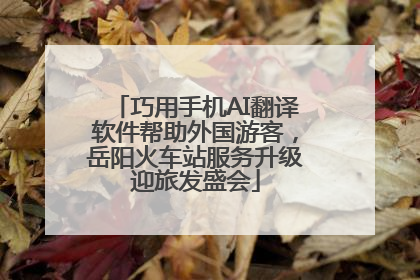 巧用手机AI翻译软件帮助外国游客，岳阳火车站服务升级迎旅发盛会