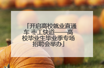 开启高校就业直通车 枣工快道——高校毕业生毕业季专场招聘会举办