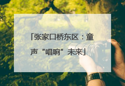 张家口桥东区：童声“唱响”未来