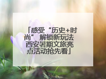 感受“历史+时尚” 解锁新玩法 西安暑期文旅亮点活动抢先看