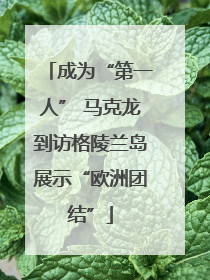 成为“第一人” 马克龙到访格陵兰岛展示“欧洲团结”