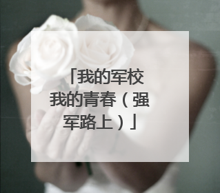 我的军校 我的青春（强军路上）