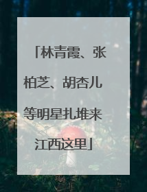 林青霞、张柏芝、胡杏儿等明星扎堆来江西这里