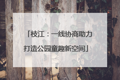 枝江：一线协商助力打造公园童趣新空间