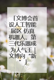 文博会首设人工智能展区 仿真机器人、第三代乐器成为人气王｜文博向“新”