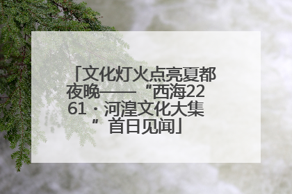 文化灯火点亮夏都夜晚——“西海2261・河湟文化大集”首日见闻
