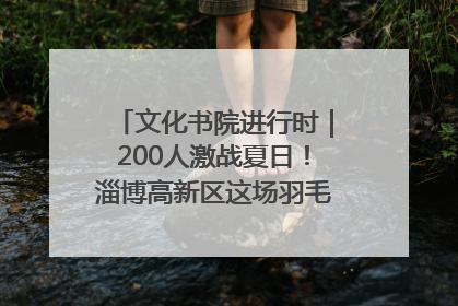 文化书院进行时｜200人激战夏日！淄博高新区这场羽毛球比赛太酷