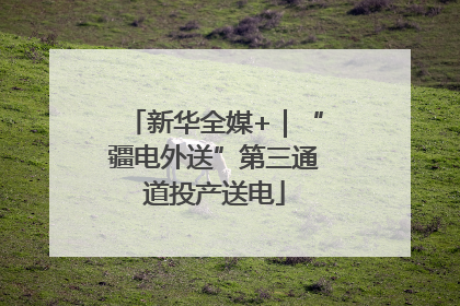 新华全媒+｜“疆电外送”第三通道投产送电