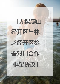 无锡惠山经开区与林芝经开区签署对口合作框架协议