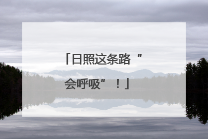 日照这条路“会呼吸”！