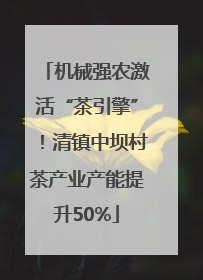 机械强农激活“茶引擎”！清镇中坝村茶产业产能提升50%